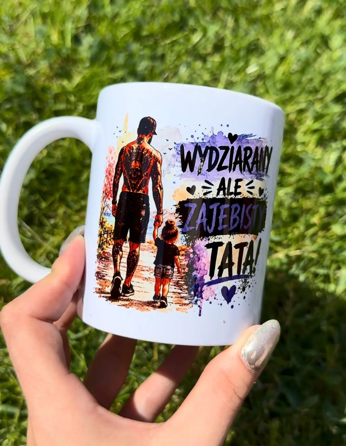 Kubek WYDZIARANY ALE ZAJEBISTY TATA CÓRKA
