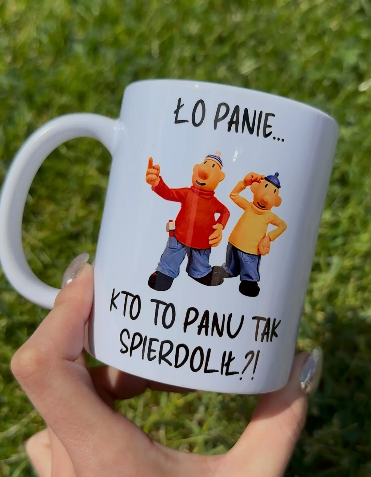 Kubek ŁO PANIE... KTO TO PANU TAK SPIERDOLIŁ?! SĄSIEDZI