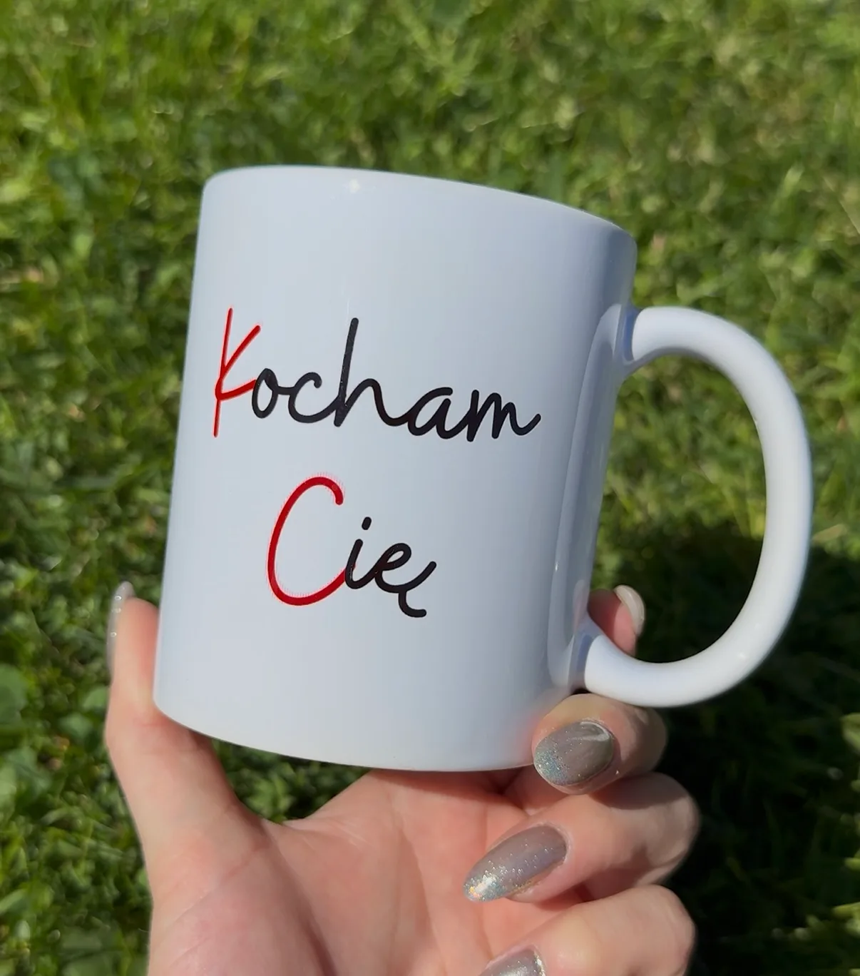 Kubek KOCHAM CIĘ PAPIER I KUPA