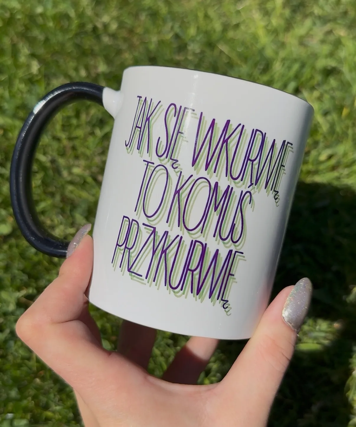 Kubek JAK SIĘ WKURWIĘ TO KOMUŚ PRZYKURWIĘ