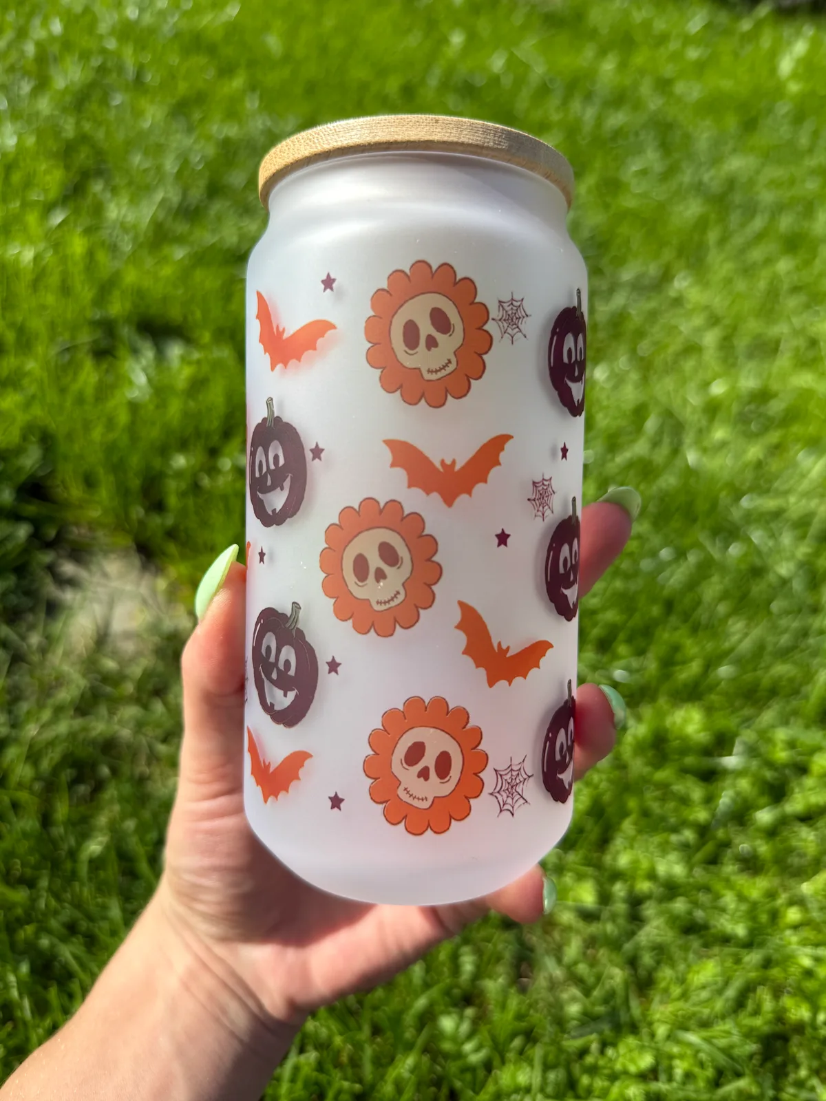 Szklanka HALLOWEEN FIOLETOWE DYNIE 550 ml