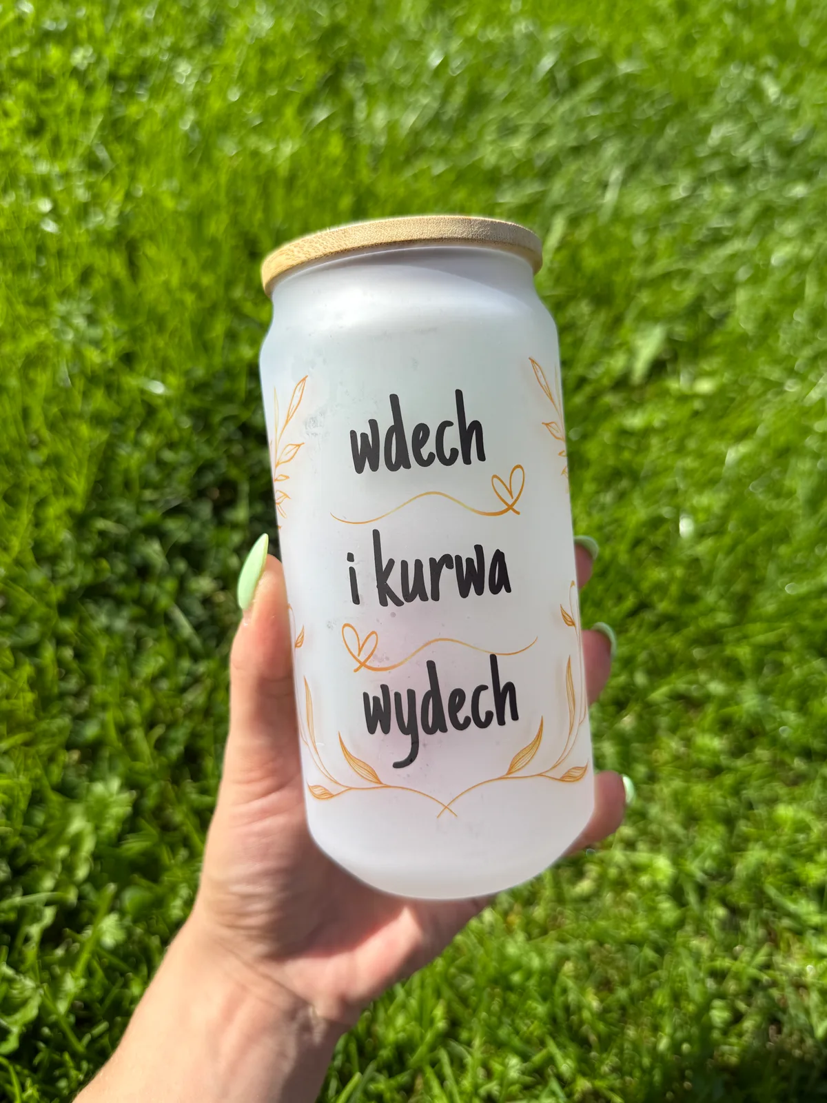 Szklanka WDECH I KURWA WYDECH 550 ml