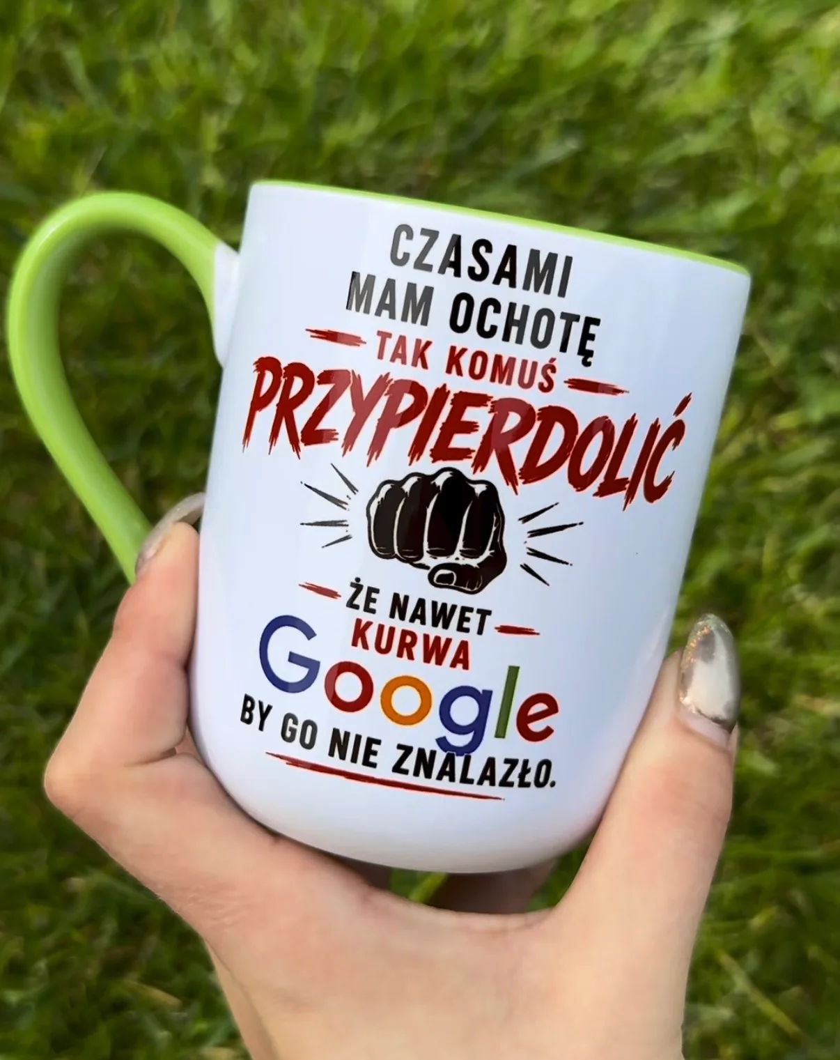 Kubek CZASAMI MAM OCHOTĘ KOMUŚ TAK PRZYPIERDOLIĆ ŻE NAWET KURWA GOOGLE BY GO NIE ZNALAZŁO 2